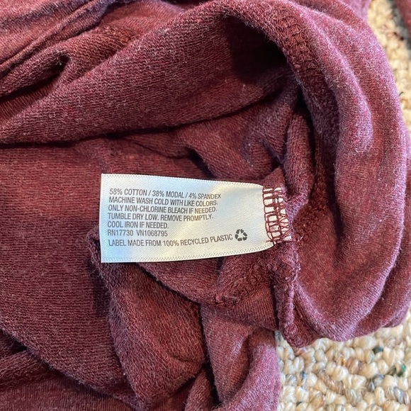 Merona Mauve L/S Pullover with Cowl neckline. EUC - Picture 6 of 7